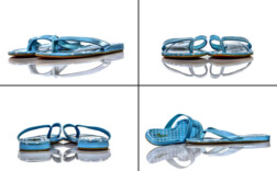 Zehentrenner Blau Lack Ekko