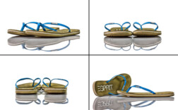 Zehentrenner Blau Lack Esprit