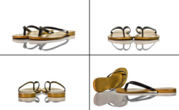 Zehentrenner Schwarz Lack The Shoes