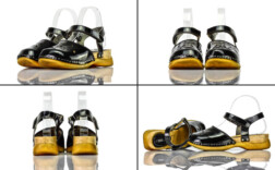 Clogs Schwarz Lack Free & Fun