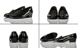 Pumps Schwarz Lack-Stoffmix Jenny