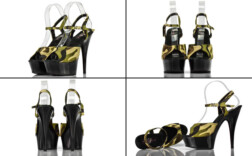 Sandaletten Plateau Camouflage Pleaser