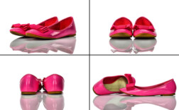 Ballerinas Rosa Lack Schleife Juliet