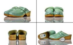 Clogs Mintgrün Lack Swedish Clogs