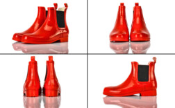 Gummistiefel Kurz Rot
