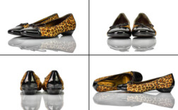 Ballerinas Schwarz Lack Leo Gino Ventori