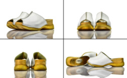 Clogs Weiß Leder Free & Fun