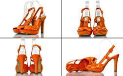 Sandaletten Plateau Orange Lack Federica Balducci