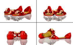 Badeschuhe Rot Pvc Blumen Perlen Bello Star
