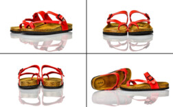 Zehentrenner Rot Lack Ideal
