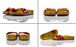 Birkenstock Madrid Magic Snake Bordeaux Lack