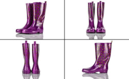 Gummistiefel Lila Rosen ElleNor