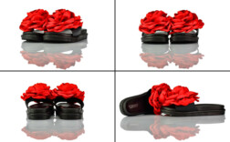 Badeschuhe Plateau Rose Torino