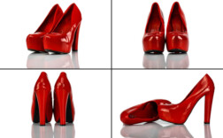Pumps Plateau Rot Lack Juliet