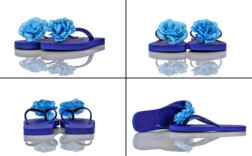Zehentrenner Blau Blume