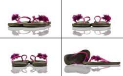 Zehentrenner Lila Blume Mama