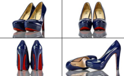Pumps Plateau Blau Lack Muse