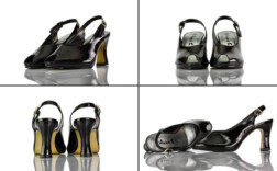 Sandaletten Plateau Schwarz Lack Annie G.
