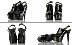 Zoccolis Plateau Schwarz Lack Arfilli
