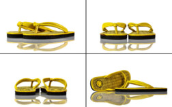 Zehentrenner Gelb Lack Smiley