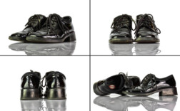 Halbschuhe Schwarz Lack Graceland