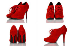 Stiefeletten Plateau Rot Graceland