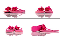 Zehentrenner Rosa Pvc Blume