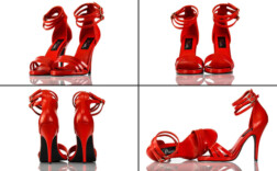 Sandaletten Rot Lack Pleaser