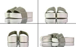 Badeschuhe Plateau Weiß Glitzer Juliet