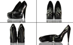 Pumps Plateau Mega Schwarz Lack Graceland