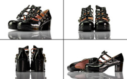 Pumps Plateau Schwarz Lack Body Life