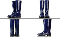 Gummistiefel Blau Schwarz