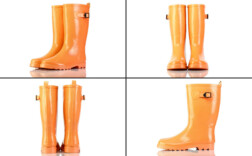 Gummistiefel Lachsfarben