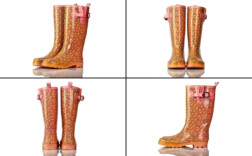 Gummistiefel Rosa Blüten