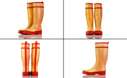Gummistiefel Rot Weiß Karriert