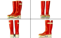 Gummistiefel Rot Weiß