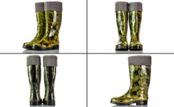 Gummistiefel Schlangenmuster Stulpen