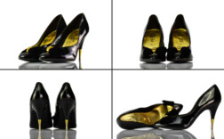 Pumps Schwarz Lack Schleife Metallabsatz Graceland