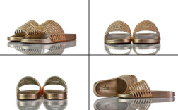 Badeschuhe Rosegold Blue Fin