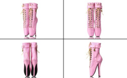 Stiefel Ballett Rosa Lack