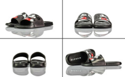 Badeschuhe Schwarz Grau Mickey