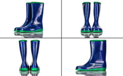 Gummistiefel Mittel Blau Grün Romika Romikids