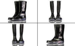 Gummistiefel Mittel Schwarz Gefüttert Romikids
