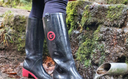 Gummistiefel Absatz Schwarz Rot Gioseppo