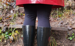 Gummistiefel Absatz Schwarz Rot Gioseppo