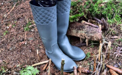 Gummistiefel Grau Lack