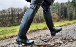 Gummistiefel Reitstiefel Schwarz