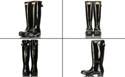 Gummistiefel Schwarz Glossy Hunter