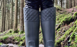 Gummistiefel Grau Lack