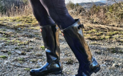 Gummistiefel Schwarz Glossy Hunter